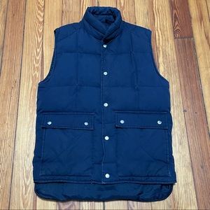 John Weitz Vintage Quilted Puffer Vest- Blue Down feathers Men's Small. 🔥❤️🔥